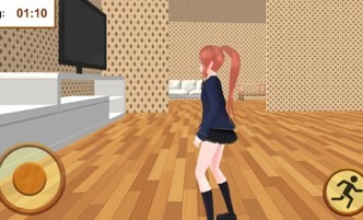 动漫女孩高中生活3D图2