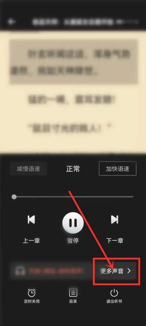 西瓜小说听书功能如何换语音？2