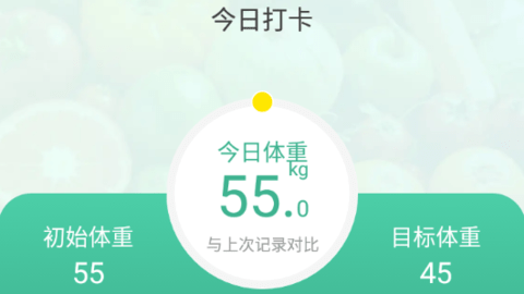 轻断食减肥打卡