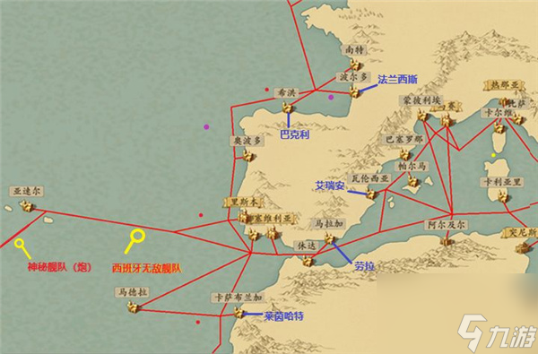 梦回大航海所有船员位置大全-全部船员分布位置图