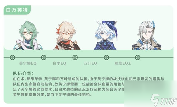 《原神》4.2白术一图流攻略 白术天赋、命座、武器、圣遗物选择及角色搭配