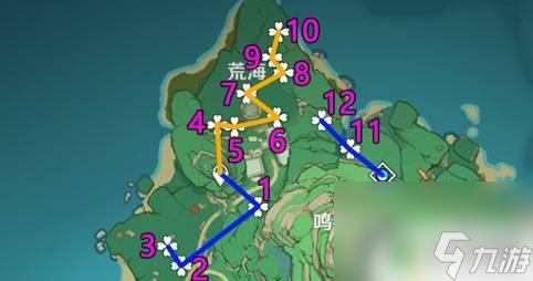 原神绣球路线图 原神绯樱绣球采集位置路线图攻略分享