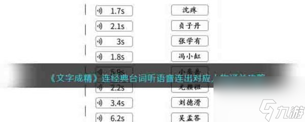 《文字成精》连经典台词过关攻略分享