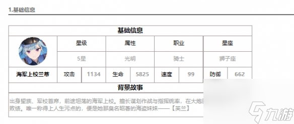 《第七史诗》光兰迪怎么样 海军上校兰蒂详解