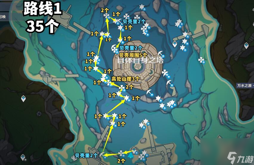 原神初露之源收集路线