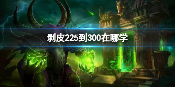 剥皮225到300在哪学-魔兽世界剥皮225到300学习位置 