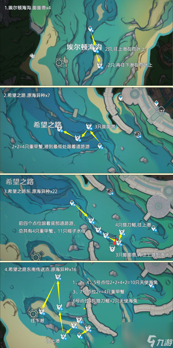 原神异海凝珠采集路线一览