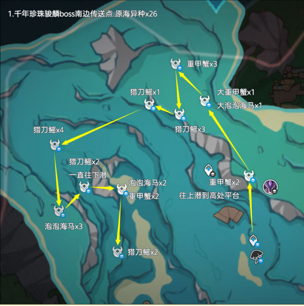 《原神》异海凝珠采集路线大全