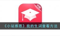 《小站雅思》我的生词查看方法 