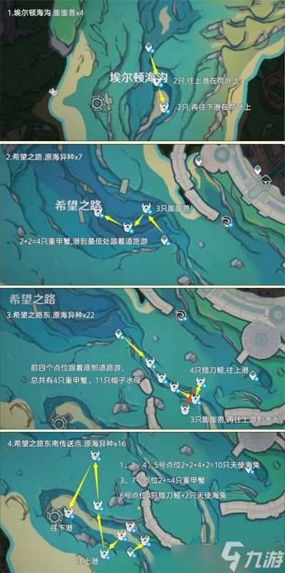 原神4.3异海凝珠分布位置路线汇总