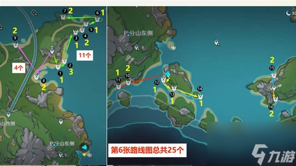 《原神》4.3版本原海异种密集点速刷路线