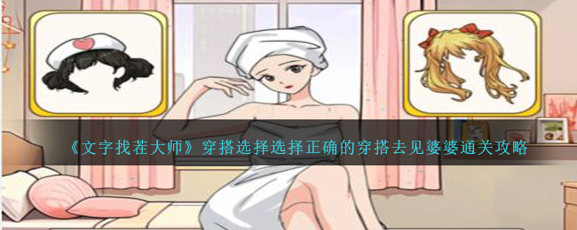 《文字找茬大师》穿搭选择选择正确的穿搭去见婆婆通关攻略