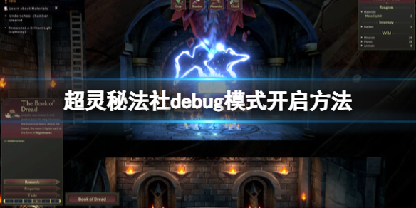 《超灵秘法社》debug模式开启方法 