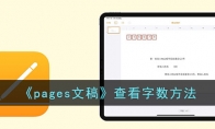 《pages文稿》查看字数方法 