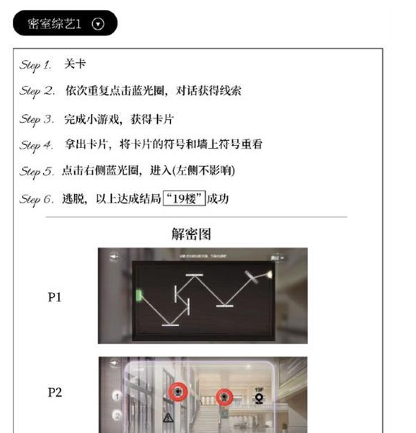 《世界之外》密室综艺攻略合集 