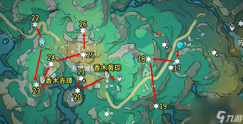 原神4.450个苍灵鲤采集路线