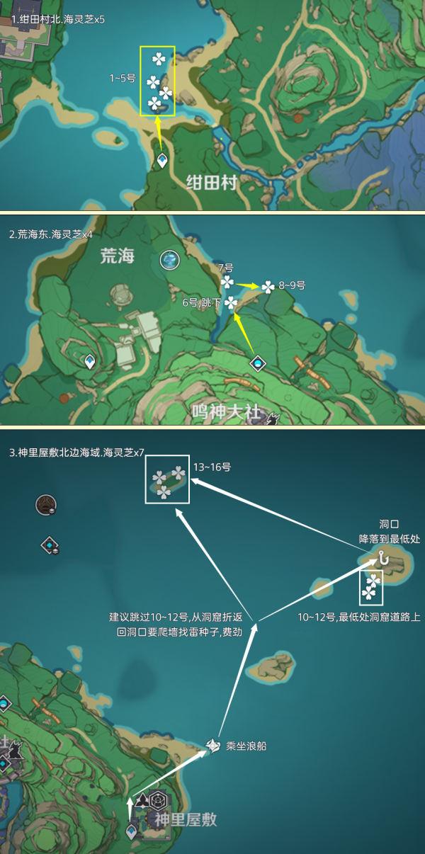 原神4.4八重神子突破材料在哪-海灵芝十分钟快速采集攻略图二