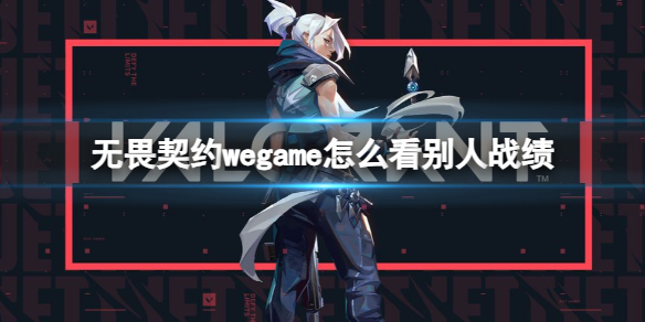 无畏契约wegame怎么看别人战绩-无畏契约wegame查看战绩方法 