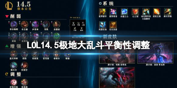 LOL14.5极地大乱斗平衡性调整-LOL14.5极地大乱斗平衡性调整一览