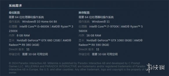 Millennia需要什么配置-Millennia游戏配置要求
