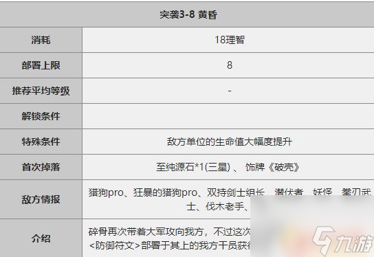 3-8明日方舟突袭 明日方舟3-8关攻略分享