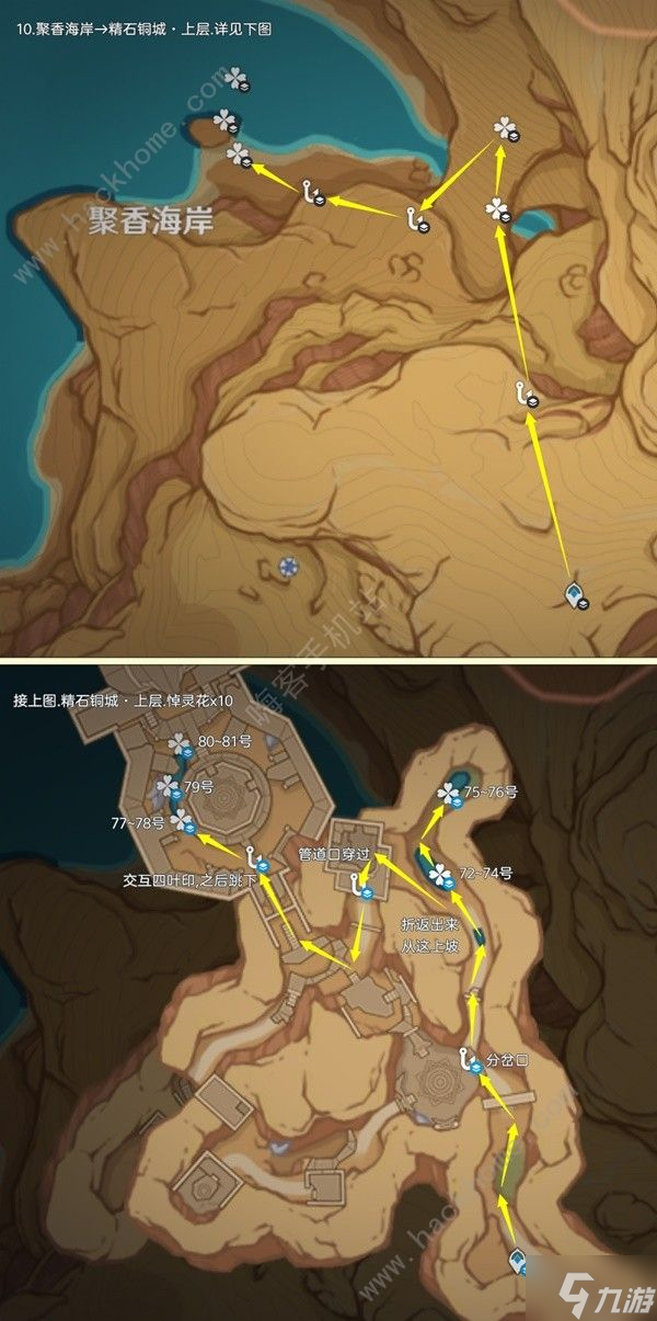 原神4.5悼灵花哪里多 4.5悼灵花采集路线图示一览