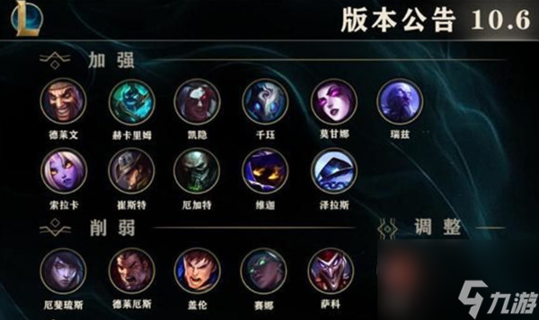 LOL10.6版本更新内容介绍