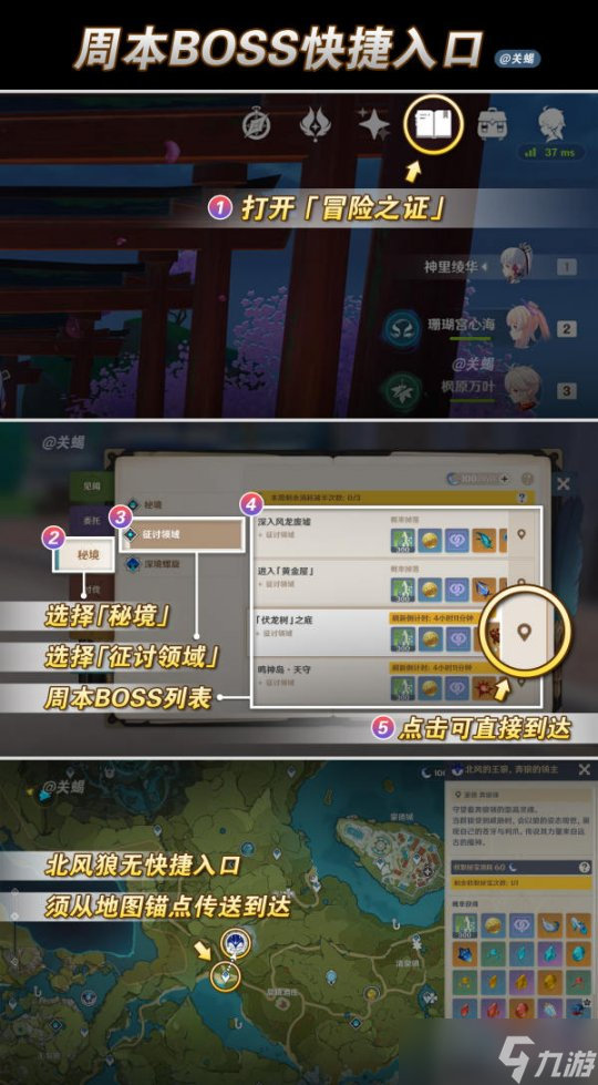 【原神】V4.6攻略 | 全角色对应周本材料BOSS一图流