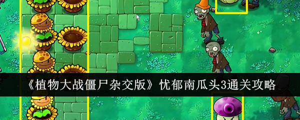 《植物大战僵尸杂交版》忧郁南瓜头3通关攻略