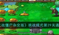 《植物大战僵尸杂交版》挑战模式第29关通关攻略