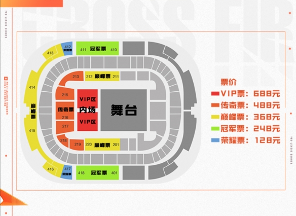 穿越火线2024夏季赛总决赛门票价格是多少