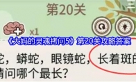 《大妈的灵魂拷问5》第20关攻略答案