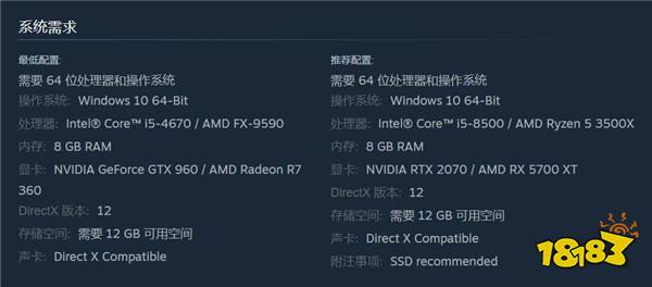 《荒野大镖客：救赎》上架Steam PC版配置要求公布