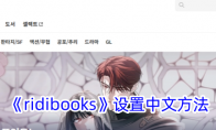 《ridibooks》设置中文方法