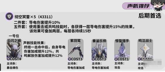 《鸣潮》灯灯声骸词条选择推荐