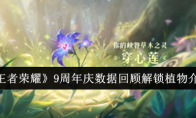 《王者荣耀》9周年庆数据回顾解锁植物介绍