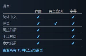 Blood of Mehran支持哪些语言-支持语言介绍