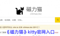 《磁力猫》kitty官网入口