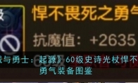 《地下城与勇士：起源》60级史诗光杖悍不畏死之勇气装备图鉴 