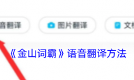 《金山词霸》语音翻译方法 