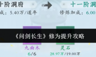 《问剑长生》修为提升攻略