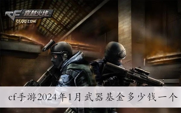 cf手游2024年1月武器基金多少钱一个 