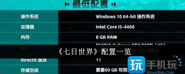 七日世界配置是什么-配置一览