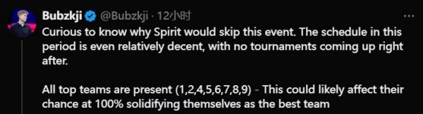 Spirit放弃IEM里约站邀请引争议 