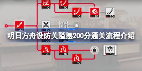 明日方舟设防关隘摆200分怎么通关-明日方舟设防关隘摆200分通关流程介绍 