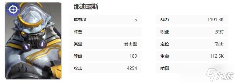 星际52区那迪琉斯角色技能属性介绍 