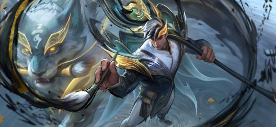 《LOL》手游x周杰伦《兰亭序》主题皮肤：淳和墨意 嘉文四世 