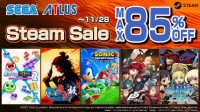 SEGA·ATLUS出品PC游戏限时促销 最低可达一五折 